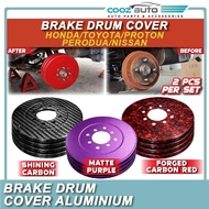 Perodua Bezza Myvi Saga Wira Civic City Vios Universal Rear Brake Drum Cover 4 Hole Dust Protection 