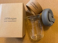 JP Morgan 玻璃隨行杯咖啡杯水杯🫗