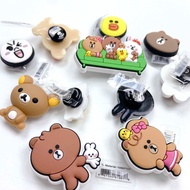 JIBBITZ line friends attach Cross sandals, stickers line.friends elsa aoibaby