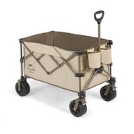 Naturehike TC03便攜露營摺疊手推車 (NH20PJ009) - 栗棕色 | 野餐露營便攜小拉車拉桿車