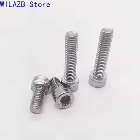 M3 M4 M5 M6 M8 M10 M12 DIN912 Lengthened Long 6 to 100mm 304 Stainless Steel Hexagon Hex Socket Head