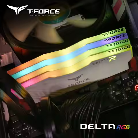 TEAMGROUP T-Force Delta RGB DDR4 8GB 3200MHz (PC4-25600) CL16 Desktop Memory Module Ram