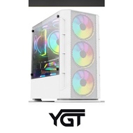YGT B708 Gaming Case White Brandnew Gaming Computer Casing