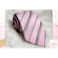 JAPAN PRE-LOVED HIGH QUALITY BRANDED FASHION NECK TIE FOR MEN - NICOLE ST GILLES - ( STRIPED / OLD R