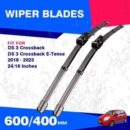 Front Wiper Blades Set For DS 3 Crossback 2018 - 2023 E-Tense Car Accessories Windshield Windscreen 