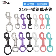 Taiwan Shipping 316 Stainless Steel Scuba Technology Diving Single-Head Hook Spring Buckle Elephant 