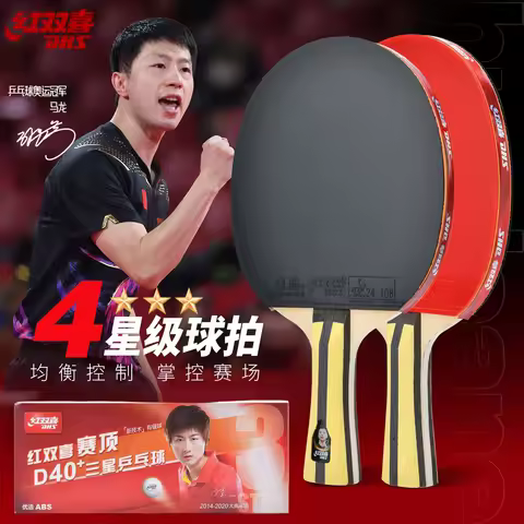 DHS Table Tennis Racket Ping Pong Racket Table Tennis Paddle Hurricane 3 G888 Sticky Rubber H4002 Pr