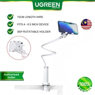 UGREEN Phone Holder Arm Lazy Mobile Phone Goosneck Stand Holder Flexible Bed Desk Table Clip Bracket