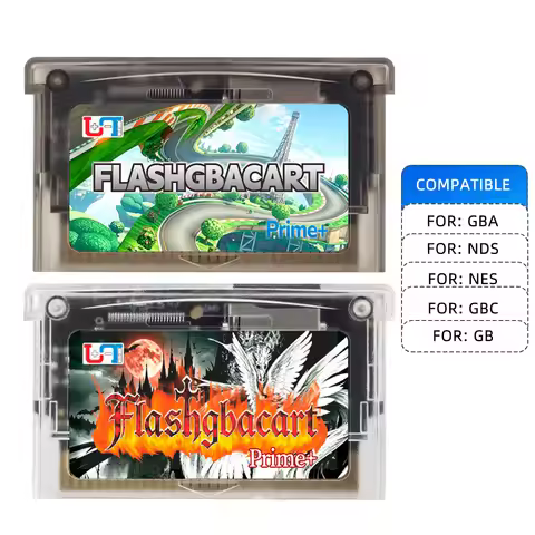 FLASHGBACART Superchis Prime+ Flash GBA Cart V2.0 Superchis gba Emulator Retro Game Compatible for N
