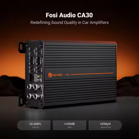 Fosi Audio CA30 Car Audio Power Amplifier 4 Channel Class D HIFI Stereo Amplifier Subwoofer Amp 100W