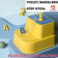 [SG SELLER] 2 Step Stool for Kids Toddler Stool for Toilet Potty Training Slip Resistant Design for Safety as Bathroom Potty Stool &amp; Kitchen Step Stool