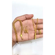 Jewelry set anti-fade, rust-free drop earringWanita