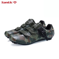Santic Men Cycling Shoes for Road Cleats Nylon Sole Breathable Locking Bicycle Bike Sneakers