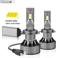 H7เทอร์โบ TXVSO8 H11 H8 H9 H4 HB3 9005 9006 HB4ไฟ LED HIR2ไฟหน้ารถมอเตอร์ไซค์แบบ LED รถมีพัดลม6000K