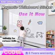 Magnetic Whiteboard Sticker 90cm x 120cm Peel and Stick on Whiteboard for Wall