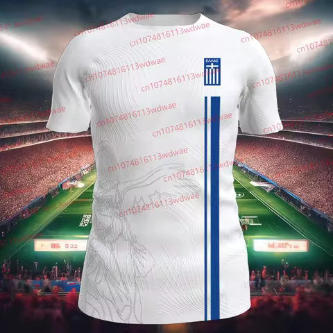 2025 Greece Football Men Football Jersey Ελλάδα Quick Drying Επίσημο σπίτι jersey Men Boy Adult/KID 