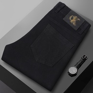 CK2222 Men's Jeans Loose Straight Business Black