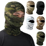 FDHJWSFD Tactical Outdoor Motorcycle Balaclava Face shield Breathable Face Cover Full Face Cycling Head Hood