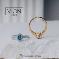 REPLIKA Vion S925 Ring 11528, 925 silver ring silver/, crystal zirconia diamond replica ring