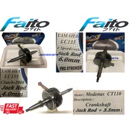 LC135 CT110 CRANKSHAFT 3.00MM JACK UP 5MM FAITO RACING EX5 High Power CRANKSHAFT JET ROD 2.5MM #Cran