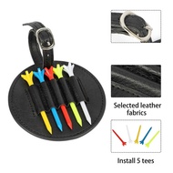New Golf Spike Holder Spike Storage Leather Case Contains 5 Plastic Pentagonal Spikes Golf Accessori