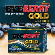 EYEBERRY GOLD with LUTEIN Food Supplement (50 caps and 100 caps)
