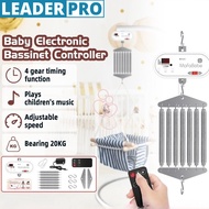 Electronic Baby Cradle Bluetooth Music & Remote Control Shaker 7 Springs Baby Electronic Bassinet Co