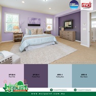 [PLUM PINK] 1 Liter MCI BAOMA OPTISHEEN &amp; BLUE-I GOLD Easy Clean High Sheen &amp; Matt Interior Wall Paint Cat Purple Pink