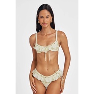 BLACKBOUGH Debi Ruffled Underwire Bikini Top / Butter Yellow FINAL