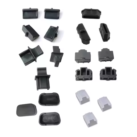 100pcs per bag usb hdmi rj11 rj45 vga db9 db15 connector protector anti dust protect cover rubber du