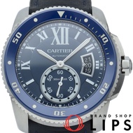 นาฬิกา Cartier Calibre de Cartier Diver Watch ADLC WSCA0010 ตัวเรือนสแตนเลส/สายยาง สีน้ำเงิน สำหรับผ