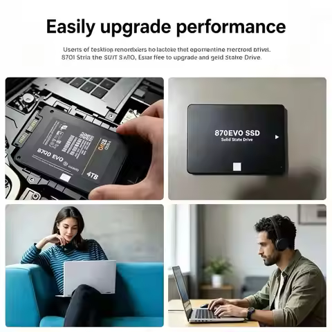 2026New disque SSD 4 to 870 EVO avec disque dur interne 1 to 2 to pour ordinateur portable et ordina