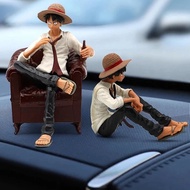 Action Figure One Piece Luffy Sitting Sofa Luffy Sitting