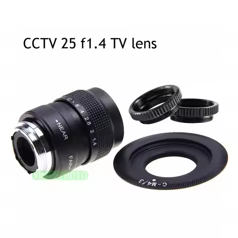 25mm F1.4 CCTV TV Movie lens+C Mount for Panasonic Micro 4/3 m4/3 GF1 GF2 GF3 GF5 GF6 GX1 GX7 GX8 G8