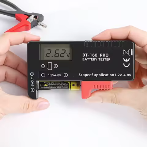 Universal Battery Tester Model BT168 Check AA AAA C D 9V 1.5V 3.7V 18650 Button Cell Batteries