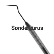 Straight probe dental explorer probe dental alicedental probe halfmoon tartar cleaning tool dental t