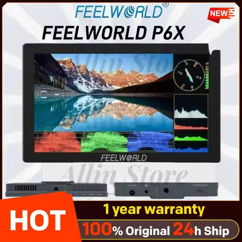 FEELWORLD P6X 5.5" Camera Monitor 1000nit 4K-HDMI DSLR Camera 3D LUT Touch Screen Field Monitor·
