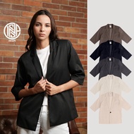 COLLAB By Inspi Coat Blazer For Women And Men Korean Half Sleeve Plain Cardigan With Button