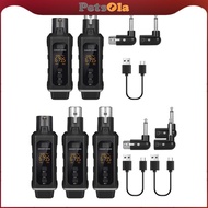 [PETSOLA] Transmitter Receiver for Dynamic Microphone 48V XLR Transmitter and Receiver for Guitar Co