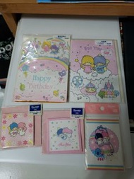 sanrio Twin Stars 賀卡 全新 5張