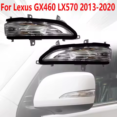 LED Rearview Mirror Turn Signal Light Wing Door Side Mirror Repeater Lamp For Lexus GX460 LX570 2013