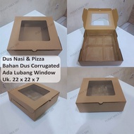 E Flute Box ( Corrugated ) Size 22 x 22 x 7 Pizza Box, etc.