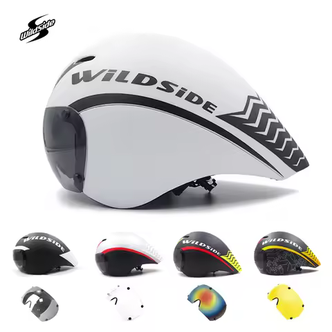 Wildside Aero TT Road Bicycle Helmet Racing Cycling Sports Triathlon TT Ultralight Bike Safety Helme