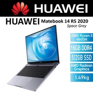 Huawei MateBook 14 R5 2020 14" 2K Laptop, Space Grey, AMD Ryzen 5 4600H, 16GB DDR4/ 512GB SSD/ AMD Radeon Graphics, 1.49kg