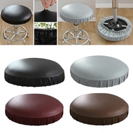 Stool Chair Cover PU Leather Chair Protector Seat Cover for 35-45cm Round Bar Stool Covers Elastic Bar Chair Covers Sofa Covers  Slips