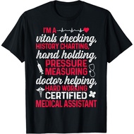 Men's cotton T-shirt CMA Certified Medical Assistant Chart Assisting T-Shirt 4XL , 5XL , 6XL