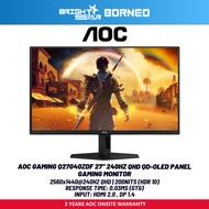 AOC GAMING Q27G40ZDF 27" 240HZ QHD QD-OLED Panel Gaming Monitor