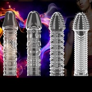 JOL Reusable Clear Penis Extension Sleeve Girth Enhancer Delay Ejaculation Sex Toy