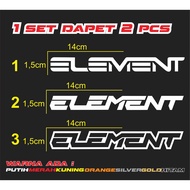 Cutting sticker element contains 2 pcs