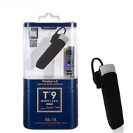 100% ORIGINAL WIRELESS 4.9 BLUETOOTH HEADSET RB-T9 HD VOICE